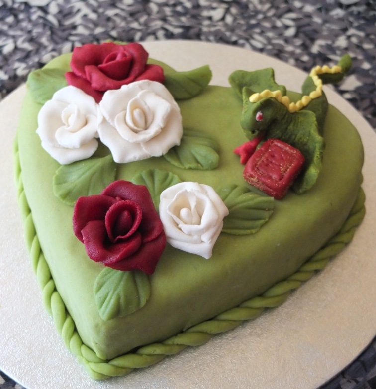 Sant Jordi celebration cake