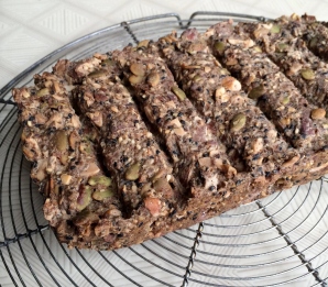 Beautiful seed and nut loaf made by Claudette