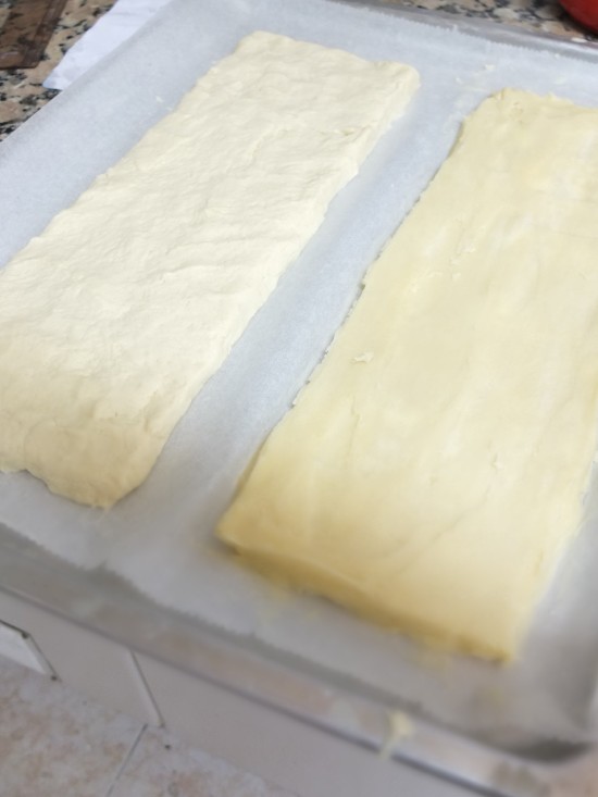 two layers - inverted puff pastry