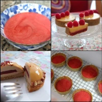 Easy fresh raspberry jelly layer/insert for tarts and mousse cakes