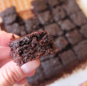 Healthy chocolate brownies - sugarfree and glutenfree